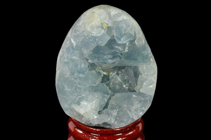Crystal Filled Celestine (Celestite) Egg Geode - Madagascar #140282